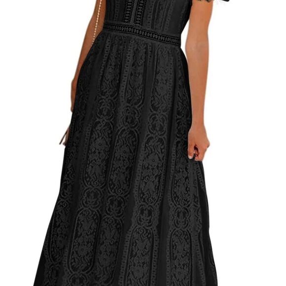 Elegant Black Maxi Dress - Picture 6 of 13
